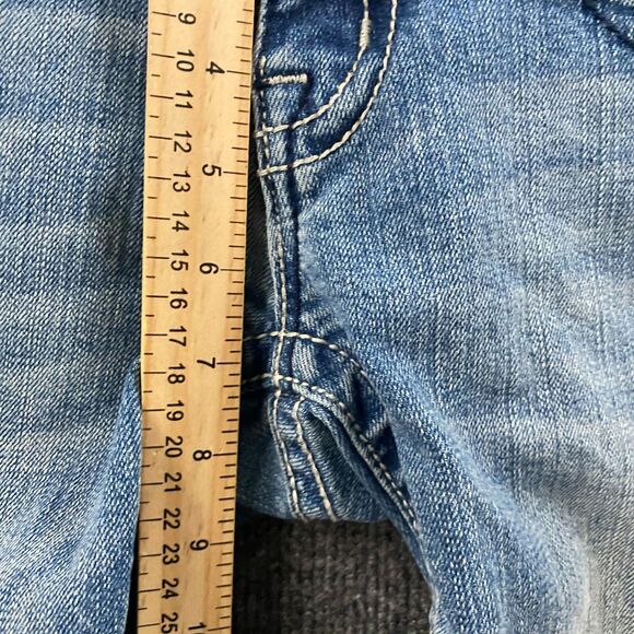 Miss Me Jeans Womens 26 Blue Capri Mid Rise Embroidered Flap Pockets Ladies - Picture 11 of 12